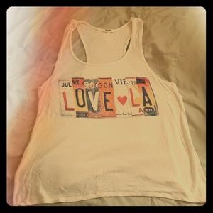 Love L.A white tank top